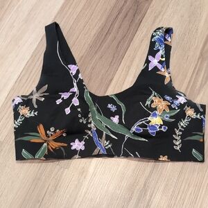 Knix Black Floral Bra